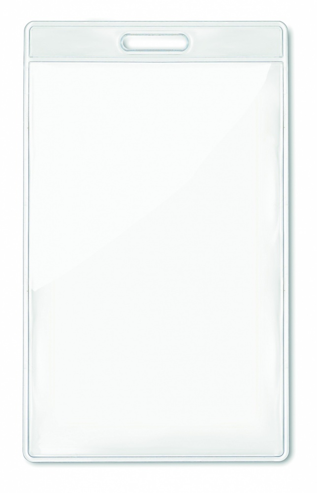 Logo trade promotional items image of: Transparent badge 7.5cmx12.5cm